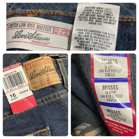 Vintage Levi Strauss Low Rise Bootcut Denim Jeans - Picture 6 of 14